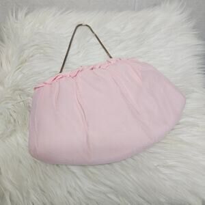 Vintage Harry Levine HL Pink Ruffled Clutch  Handbag